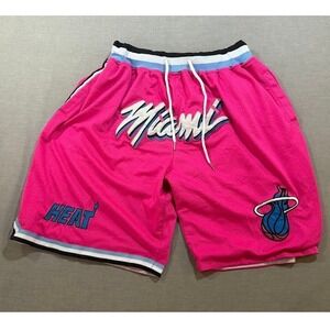 Just Don Miami Heat Pink Vice City Basketball Shorts Mens XL 28x8